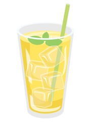 黄色いレモンジュース