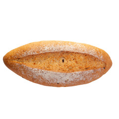 Bread isolated on white background.