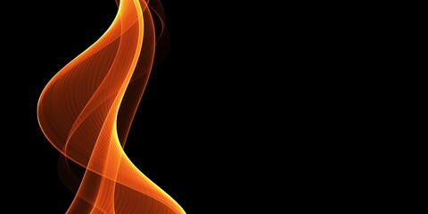 Obraz premium Abstract colorful template wave background. Brochure design orange illustration 