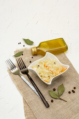 Homemade sauerkraut village fermented cabbage