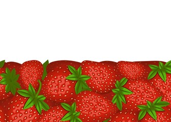 Horizontal background. Strawberry.