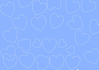 ハートがいっぱいバックグラウンド