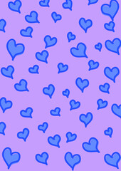 ハートいっぱい背景イラスト！