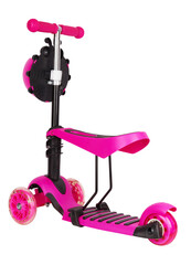 Plastic scooter isolated