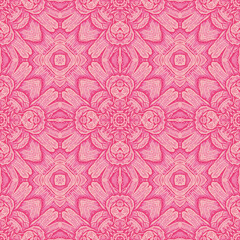 Seamless Ethnic Geometric Raster Pattern