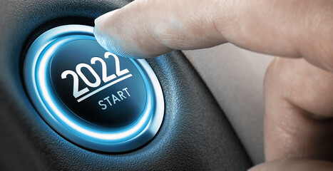 Year 2022 Start, Two Thousand and Twenty Two Concept.