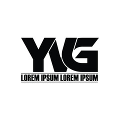 YVG letter monogram logo design vector