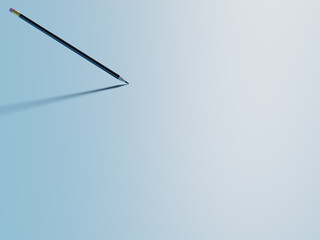 Education blue background with blank copy space. 3d rendering