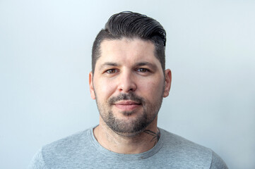 Fototapeta premium Close up portrait of a young man.