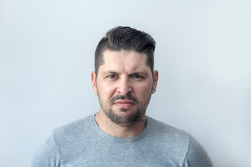 Fototapeta premium Disgruntled person, angry and upset.