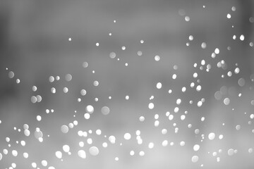 Red glitter vintage lights background. White bokeh on red background. Red heart boked