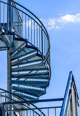 modern steps at a building