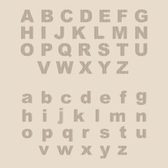 Finger print texture alphabet elements. Set of geometric graphic elements design 