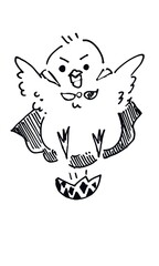 A hatching baby chick 