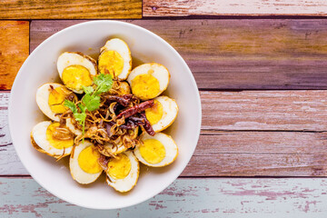 Egg with Tamarind Sauce