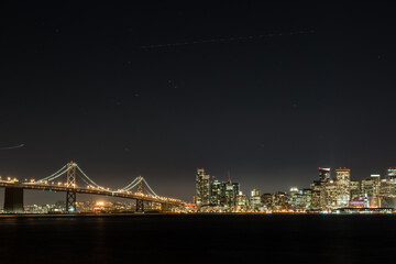 Fototapeta premium San Francisco bei Nacht 