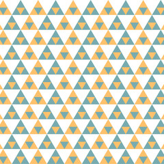 Vector pattern with yellow and blue triangles. Yellow and blue vector triangles.