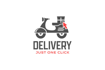 Delivery Click Logo. Scooter Logo Design Template