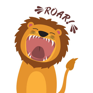 Cartoon Roaring Lion Images – Browse 146 Stock Photos, Vectors, and ...