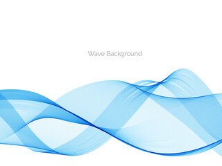 Abstract blue modern wave design background