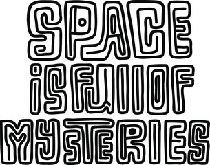 hand drown doodle lettering