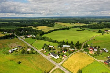 Fototapeta na wymiar Idyllic Scandinavian Countryside
