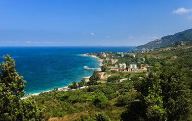 Fototapeta na wymiar view of bay in Albania