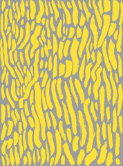 Simple abstract background with patches joyful color yellow Illuminating, isolated on Ultimate Grey.