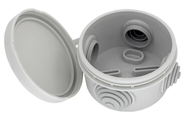 Grey plastic electrical junction