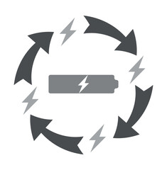 Charge icon, low battery, charging
