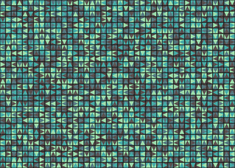 Abstract Geometric Pattern generative computational art illustration