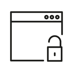  Lock Outline Vector Icon. Modern Style, Premium Quality.