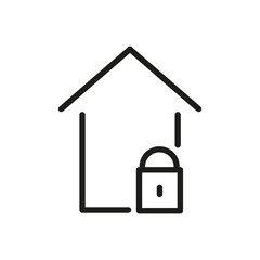  Lock Outline Vector Icon. Modern Style, Premium Quality.