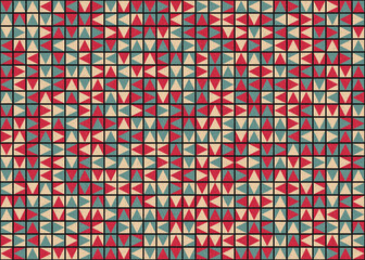 Fototapeta premium Abstract Geometric Pattern generative computational art illustration