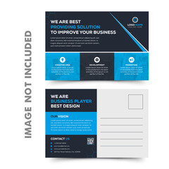 Business Postcard Template Design