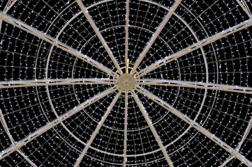 multi-colored Christmas lights at nighttime