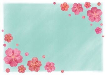 Clam blossom background