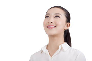  Portrait of a happy young Beauty woman 