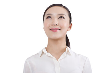  Portrait of a happy young Beauty woman 