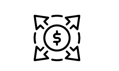 business icon vector design black and white 