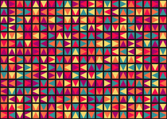 Abstract Geometric Pattern generative computational art illustration