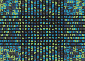 Fototapeta premium Abstract Geometric Pattern generative computational art illustration