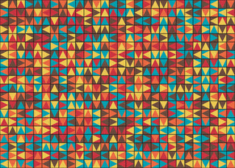 Fototapeta premium Abstract Geometric Pattern generative computational art illustration