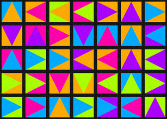 Abstract Geometric Pattern generative computational art illustration