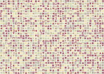 Abstract Geometric Pattern generative computational art illustration