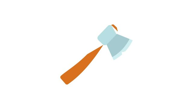 Axe icon animation best object on white background