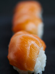 Sushi of salmon