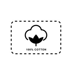 Natural Organic Cotton Icon. Vector