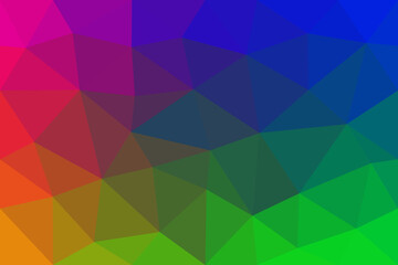 Obraz premium abstract colorful gradient rainbow polygon pattern triangle geometric background.