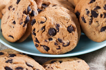 wheat flour cookies and chocolate